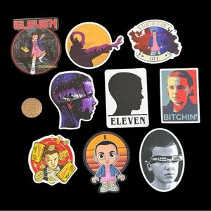 10 for $25 Stranger Things Eleven Elle Set of Stickers
